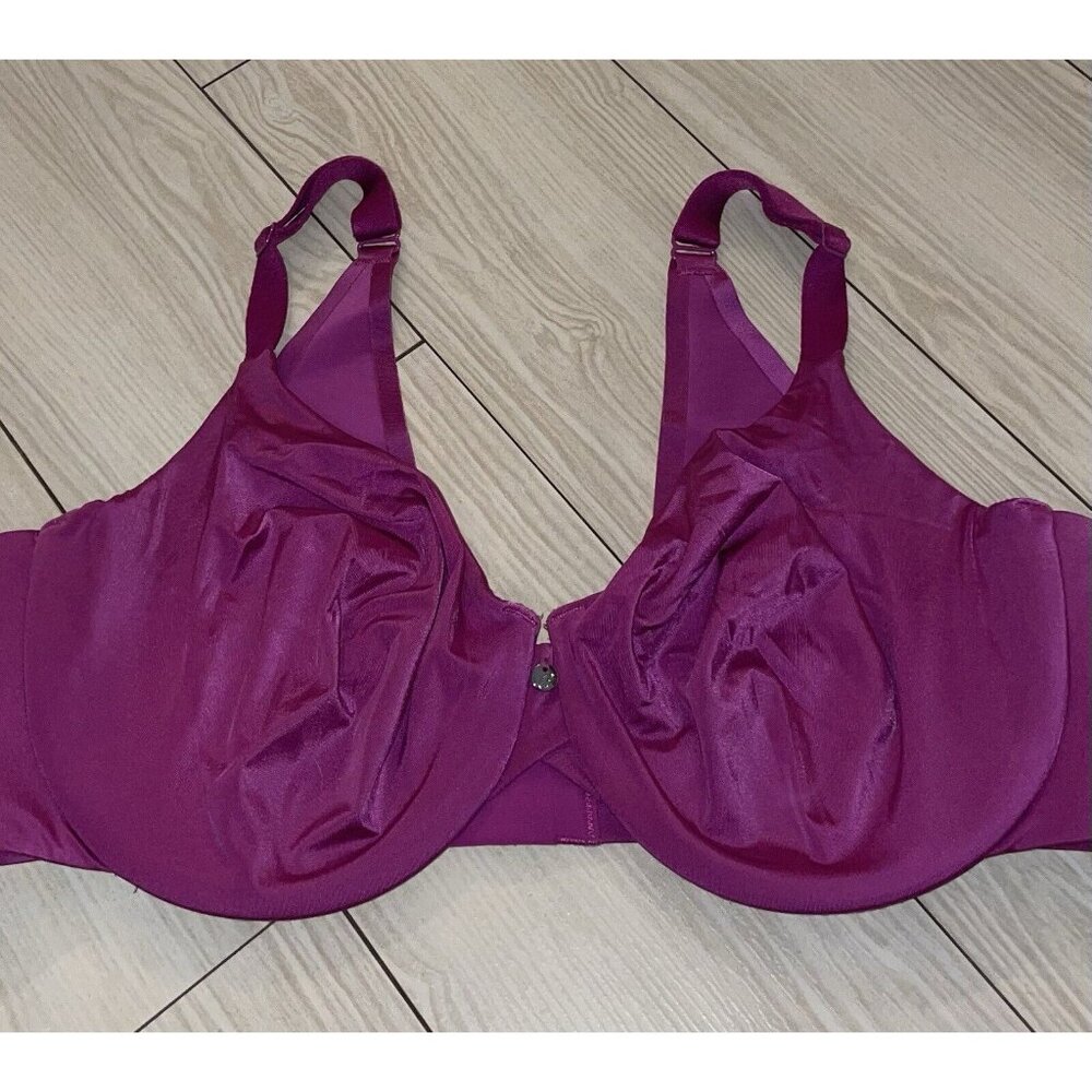 Cacique Lane Bryant Unlined Bra Underwire Womens 40DD Purple - Picture 3 of 6